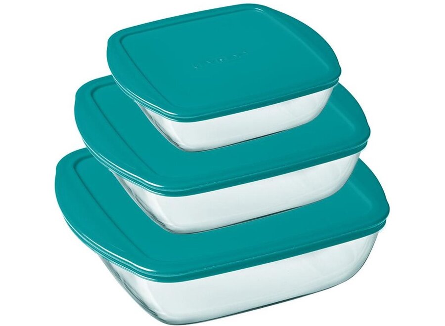 Cook & Store Schaal met Deksel 3-delig