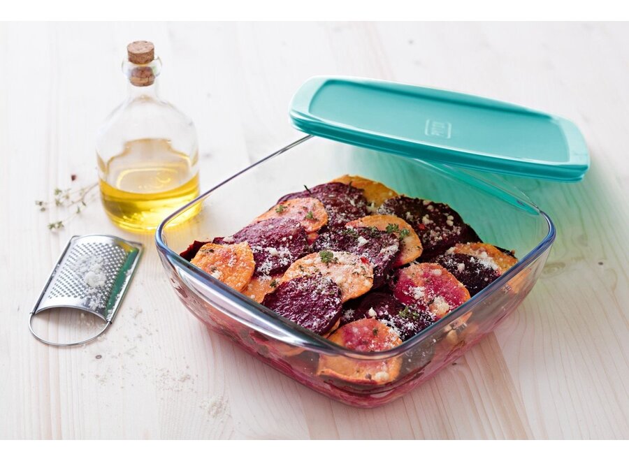 Cook & Store Schaal met Deksel Vierkant 3-delig