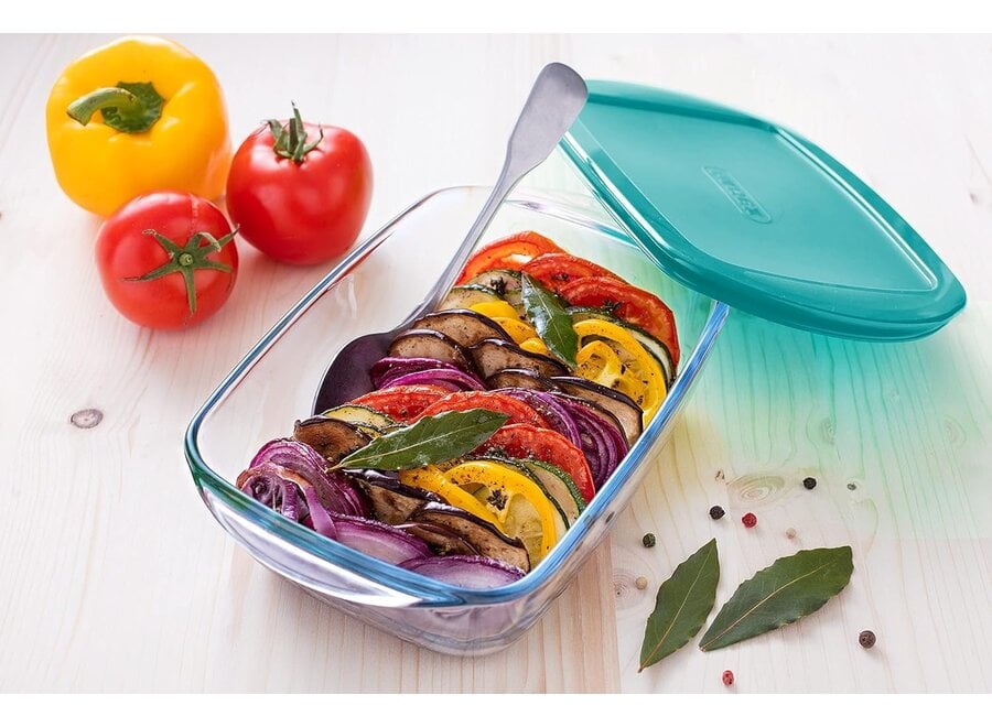 Cook & Store Schaal met Deksel Rechthoek 3-delig