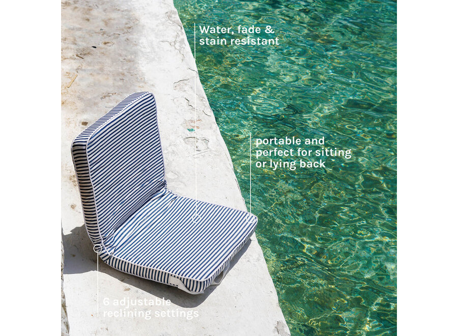 Opvouwbare Strandstoel Resort Navy Stripe