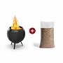 MOON 45 Vuurkorf met Lage Voet incl. Pellets 10kg
