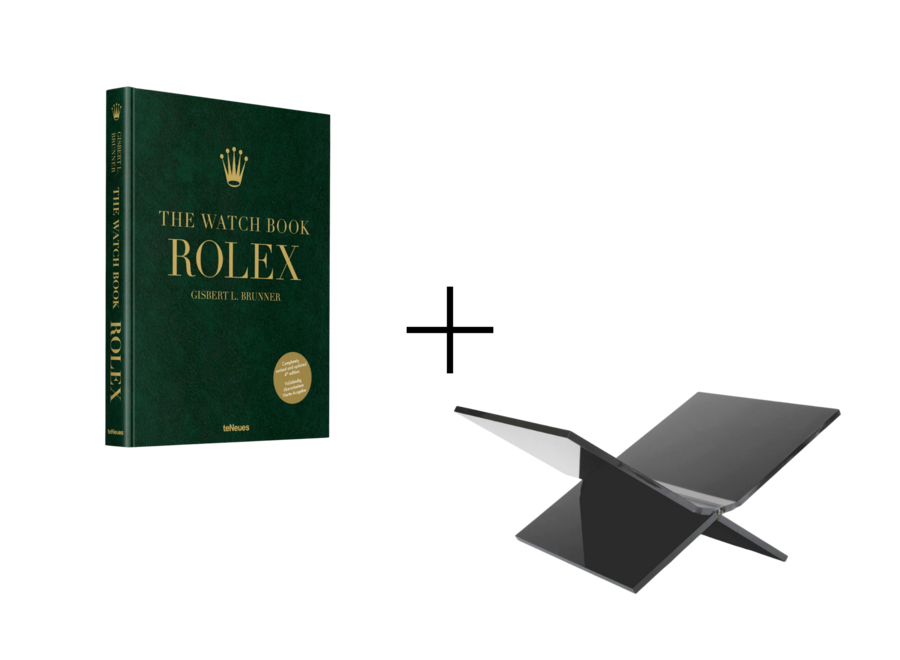 The Watch Book ROLEX, 4th Edition + Boekenstandaard Zwart