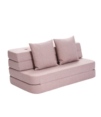 KK 3 Fold Sofa - Soft rose w. rose