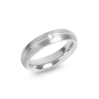 Boccia Dames Ring Titanium Zilverkleurig 0130-0549