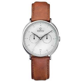 Obaku Herenhorloge Leer Bruin Ø39 V193GM CIRZ | Starlounge
