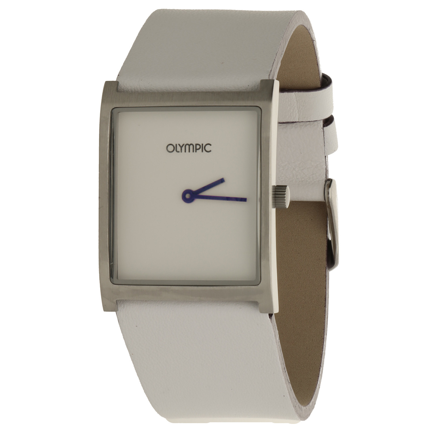 Olympic Dameshorloge Leer Wit Ø44 OL31DSL037 | Starlounge