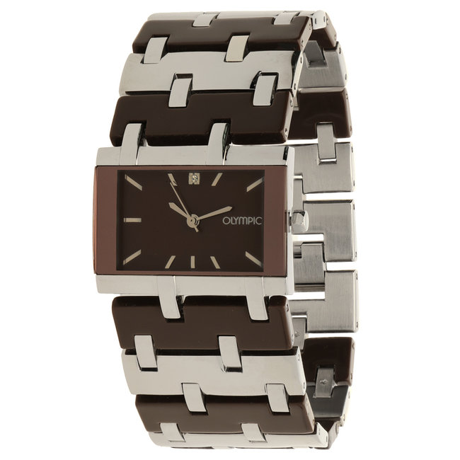 Olympic Dameshorloge Keramiek Bruin Ø40 OL70DSS005 | Starlounge