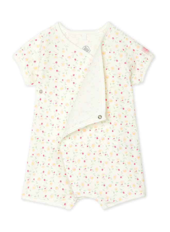 Petit Bateau Spieler mit Blumenprint aus Rippstrick