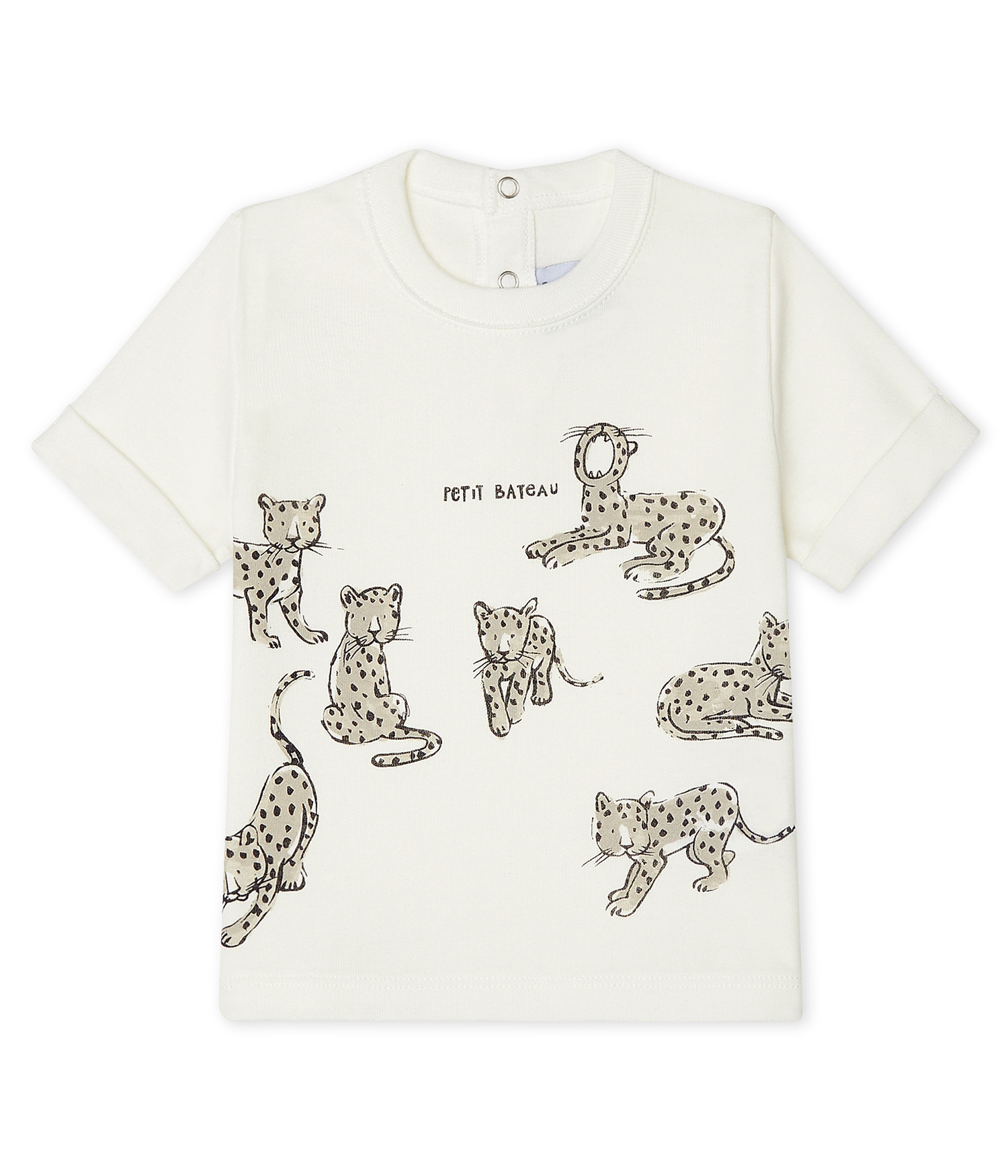 Betit Bateau T-Shirt creme Leoparden - Coolkids-Store
