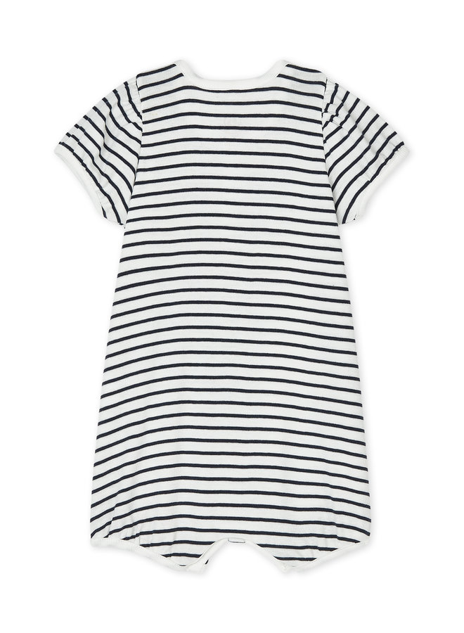 Petit Bateau Baby Spieler Mädchen aus Rippstrick