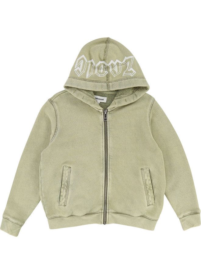 Zadig & Voltaire Hoodie Me beige khaki strukturiert