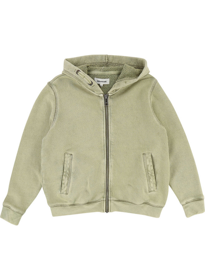 Zadig & Voltaire Hoodie Me beige khaki strukturiert