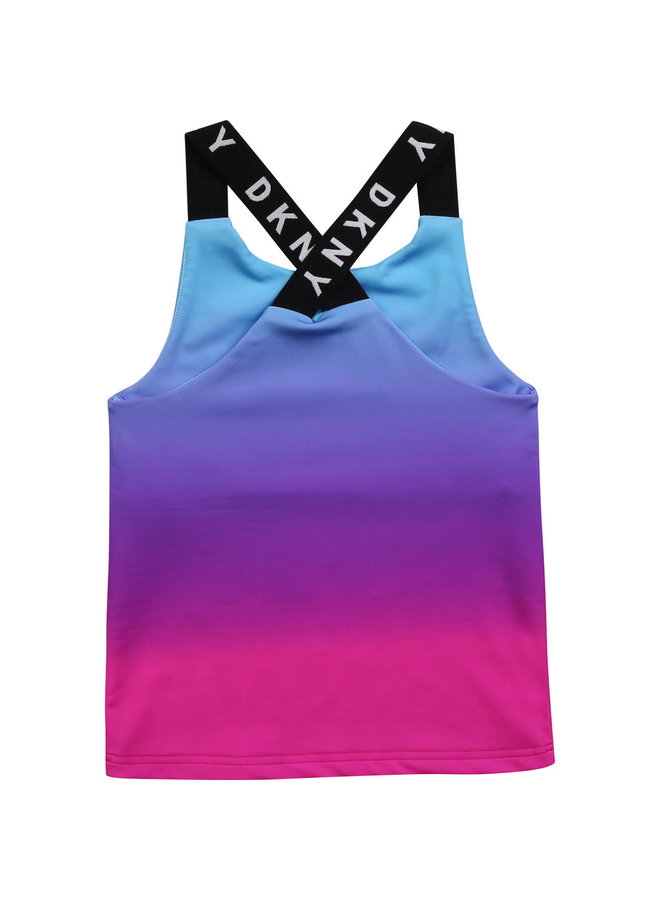 DKNY KIDS Tanktop mit Farbverlauf blau pink lila