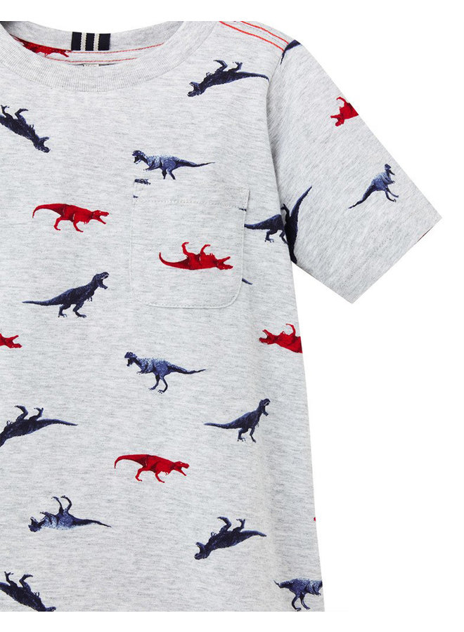 Tom Joule T-Shirt greymelange allover Dino