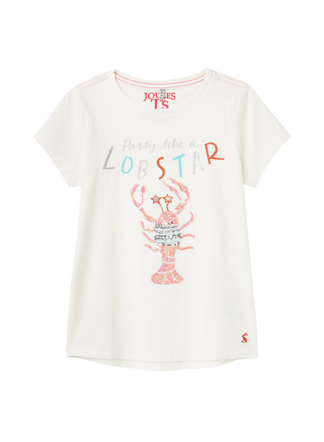 TOM JOULE T-Shirt Astra Lobster Pailletten