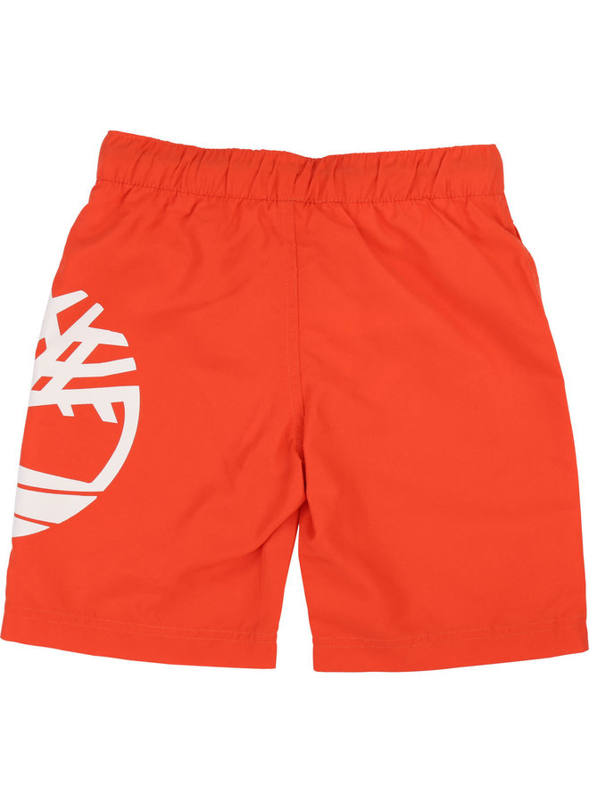 Timberland Badeshorts papaya rot mit Logo