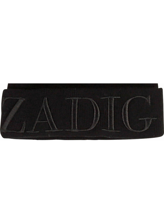 Zadig & Voltaire Kids Mütze schwarz Logo