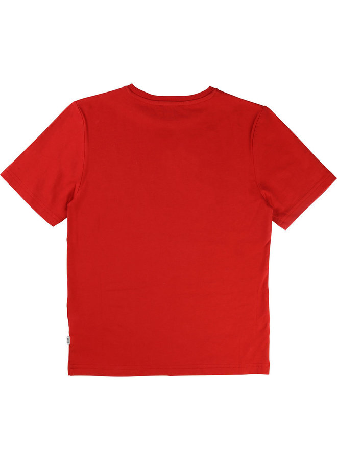 HUGO BOSS Kids T-Shirt rot mit Logo