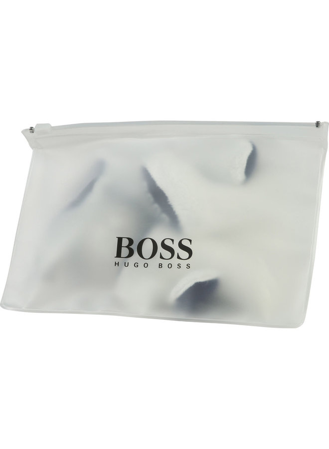 Hugo Boss Kuscheltier Hase weiß mit Logoprint