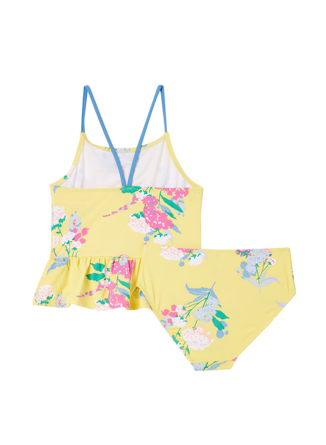 Tom Joule Tankini Set mit Schößchen gelb Blumen