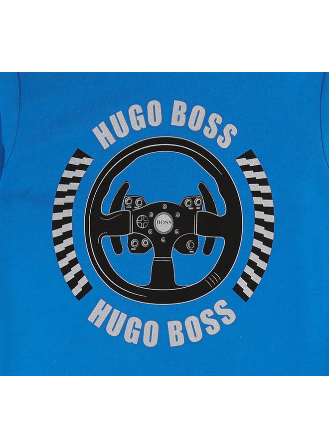 HUGO BOSS Kinder Longsleeve Lenkrad blau