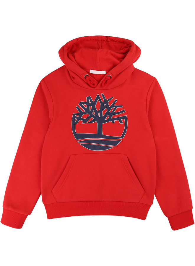 Timberland Hoodie rot mit Logo