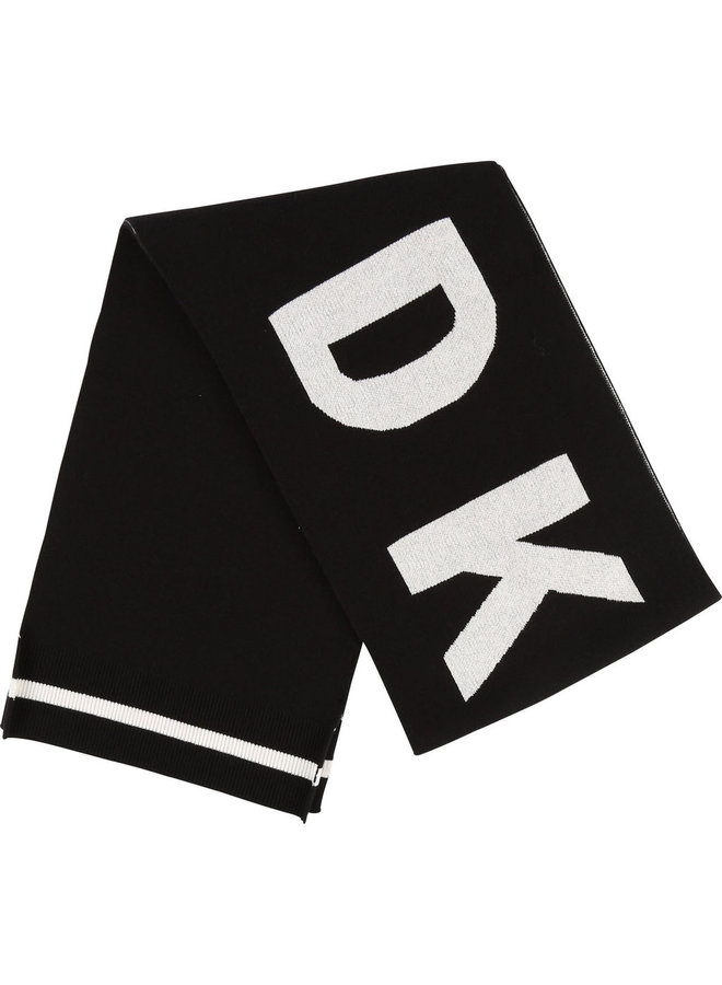 DKNY KIDS Schal schwarz mit Logo