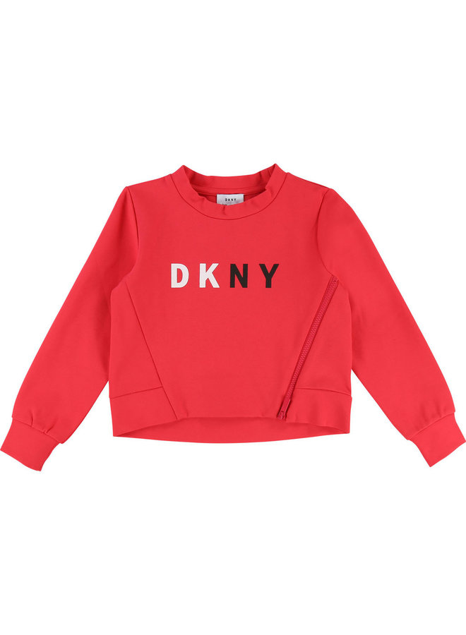 DKNY KIDS Milano Sweatshirt pink mit Logo