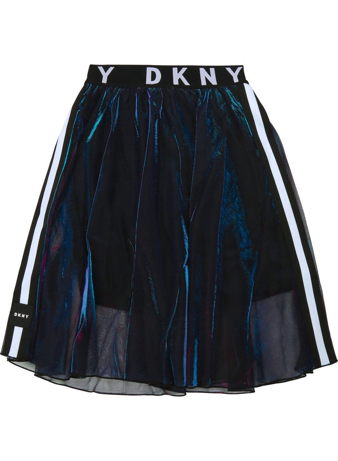 DKNY KIDS Rock irisierend mit Logo Bund