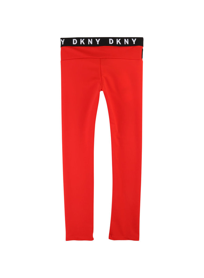 DKNY KIDS Leggings rot schwarz