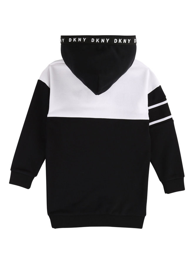 DKNY KIDS Sweatshirt-Kleid mit Kapuze