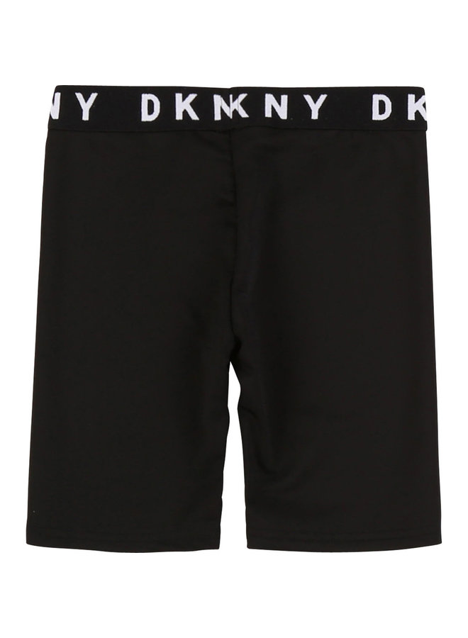 DKNY KIDS Radlerhose schwarz mit Logo