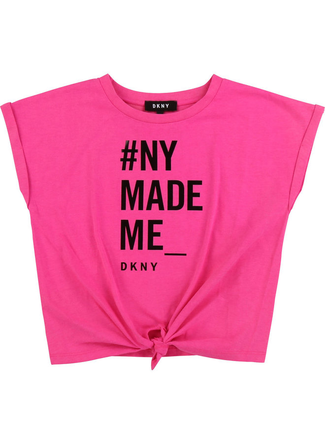 DKNY KIDS T-Shirt pink mit Print