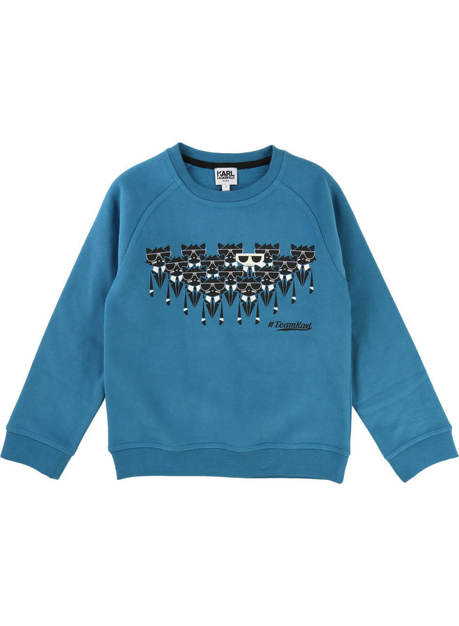 KARL LAGERFELD KIDS Sweatshirt Team Lagerfeld türkis