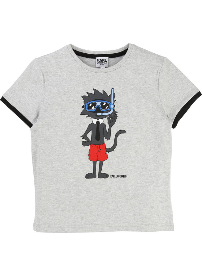 KARL LAGERFELD KIDS T-Shirt Taucher Katze