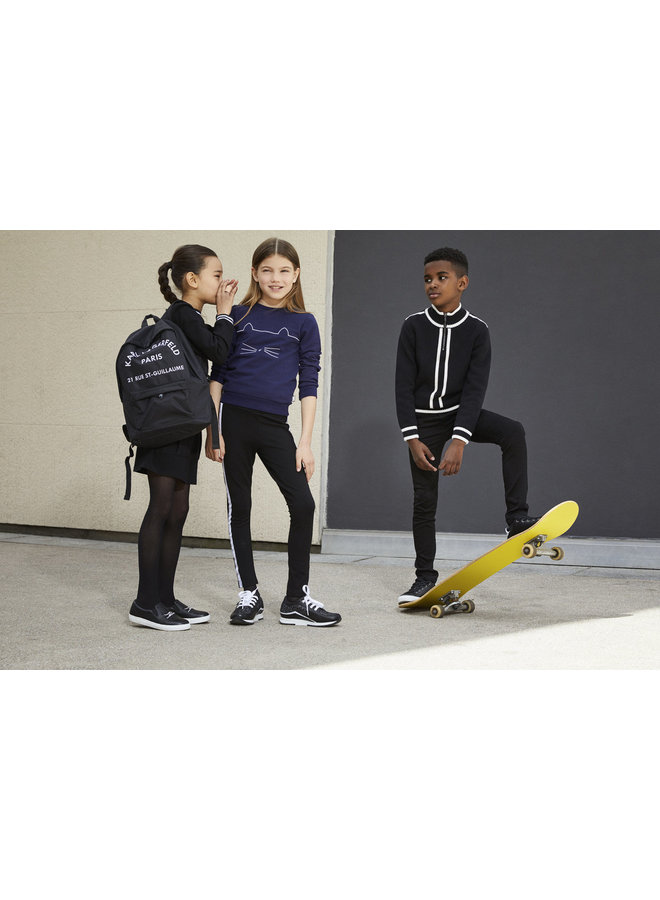 Karl Lagerfeld Kids Jeggings schwarz weiß