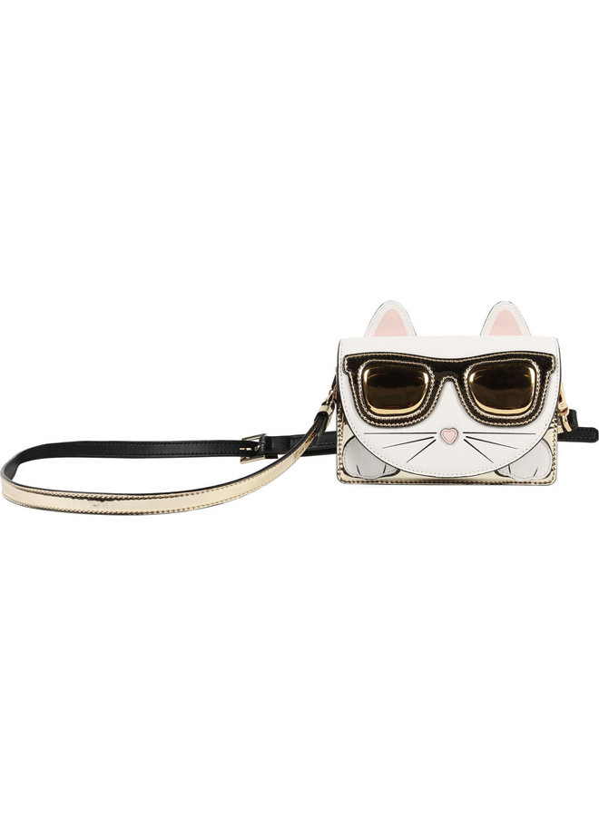 KARL LAGERFELD KIDS Tasche Choupette gold weiß