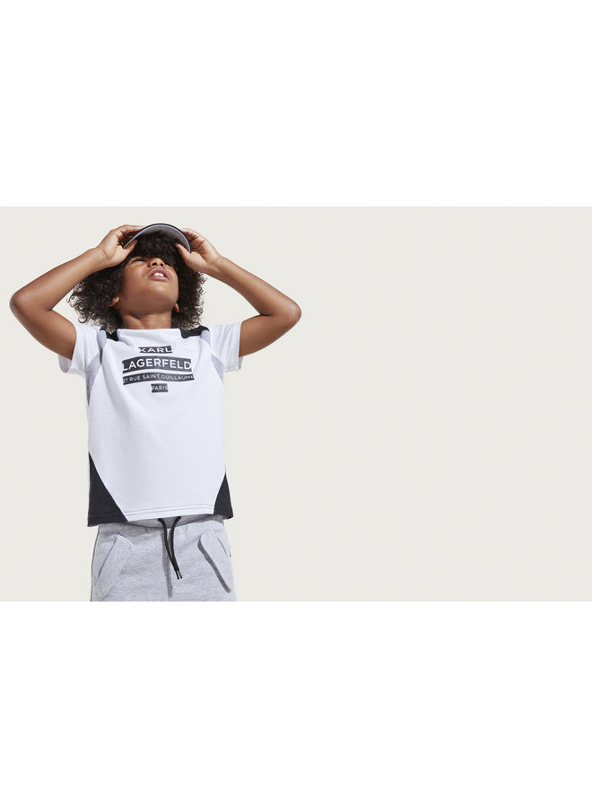 KARL LAGERFELD KIDS T-Shirt weiß grau schwarz