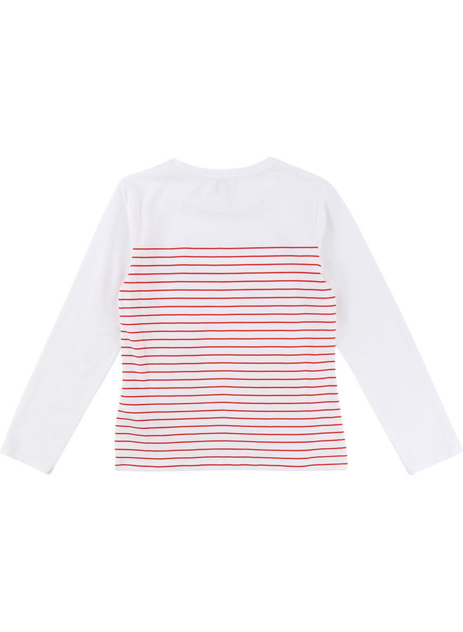 KARL LAGERFELD KIDS Longsleeve gestreift Katze