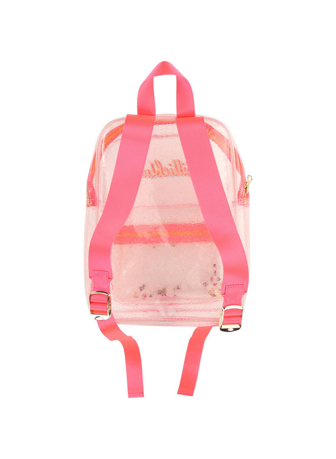 Billieblush Rucksack transparent neon pink