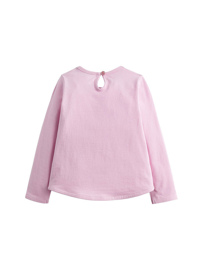 TOM JOULE Langarmshirt Eule rosa