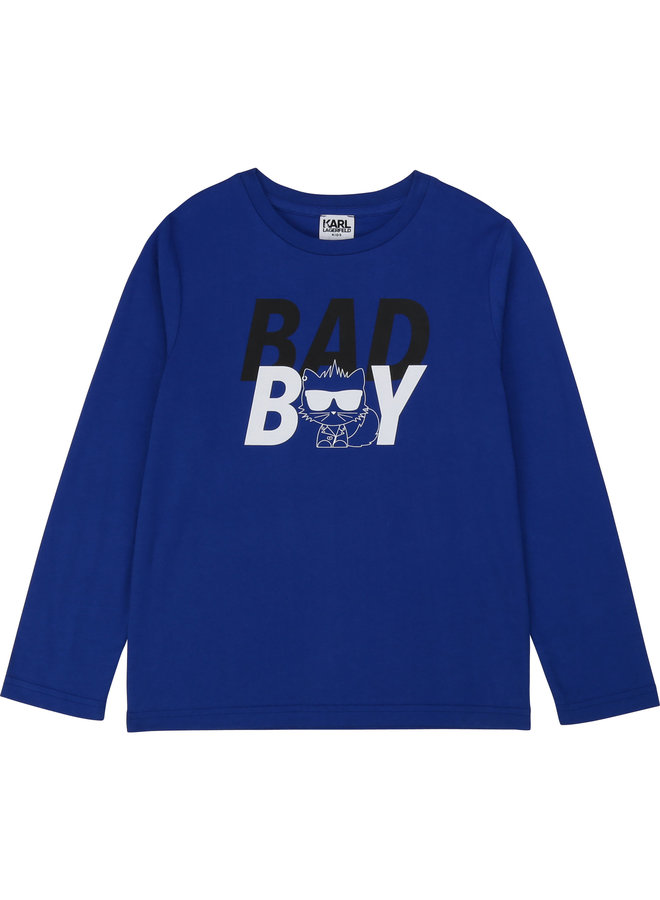 KARL LAGERFELD KIDS Longsleeve Choupette bad boy blau