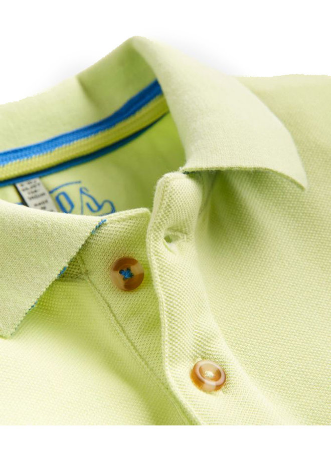 TOM JOULE Poloshirt lime mit Logostitching