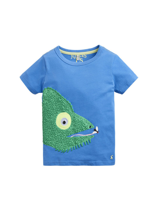 TOM JOULE T-Shirt Archie Chamäleon blau