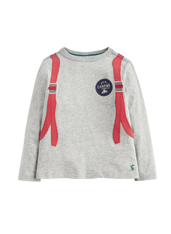 TOM JOULE Longsleeve mit Rucksack Print