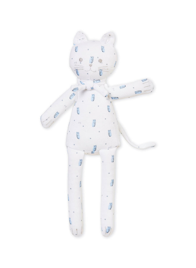 Petit Bateau Kuscheltier Katze weiß