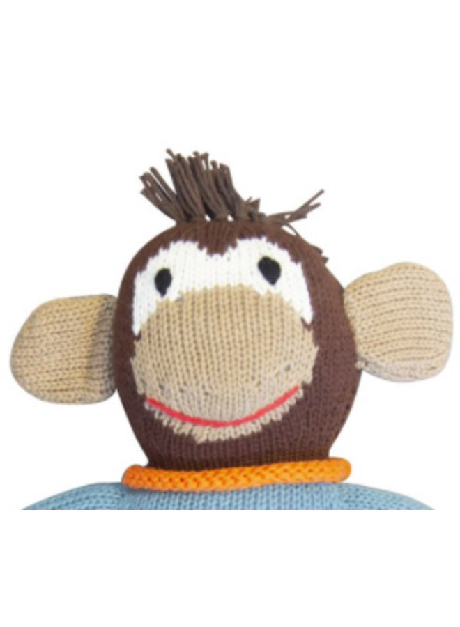 Global Affairs Jimmy Chimp Affe Strick-Tier bunt handgestrickt 36 cm