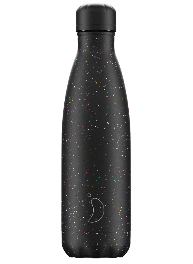 Chilly's Trinkflasche Spreckle Edition - Black/ Schwarz  500ml