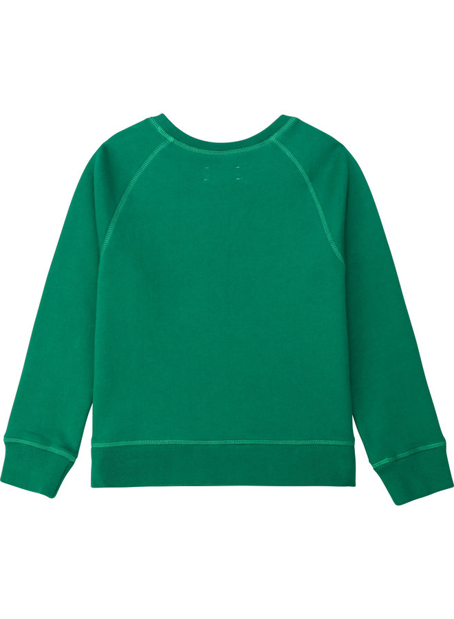 Zadig & Voltaire Sweatshirt dunkelgrün mit Markenstempel