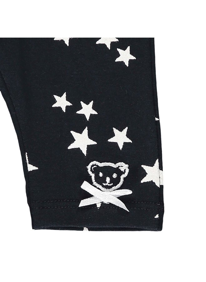 Steiff Baby Leggings Sternchen marine weiß